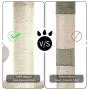 PGFUN 2 in 1 Cat Scratching Post Natural Sisal Cat Claw Scratcher with Interactive Ball Toy for Small Cats and Kittens PGFUN 2 in 1 Cat Scratching Post Natural Sisal Cat Claw Scratcher with Interactive Ball Toy for Small Cats and Kittens