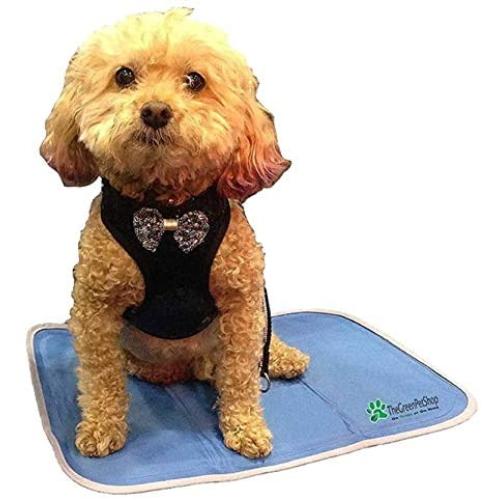 TheGreenPetShop Dog Cooling Mat – Gel Self Cooling Mat for Dogs – The Must-Have Cool Pet Pad for Hot Summer Weather – Patented Pressure Activated Pet Cooling Pad, No Water or Electricity Needed