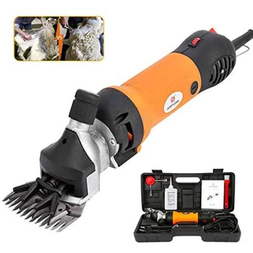 JMTTL Sheep Shears, Portable 6-Speed Sheep Shears Electric Hair Clippers Goats, Alpaca, Camels, Cattle and Horses Thick Skin and Heavy Animals, Farm Animal Hair Grooming