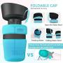 Pet Water Bottle for Dogs,Dog Water Bottle Foldable,Dog Travel Water Bottle,Dog Water Dispenser,Portable Dog Water Bottle for Walking Hiking Beach,Lightweight & Convenient for Travel,BPA Free,18 OZ