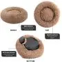 Donut Dog Beds for Small Medium Dogs Cats, Yonet Calming Dog Beds Round Pet Cat Bed Faux Fur Anti-Anxiety Machine Washable Warming Fluffy Orthopedic Puppy Beds with Muti-Color 23inch Donut Dog Beds for Small Medium Dogs Cats, Yonet Calming Dog Beds Round Pet Cat Bed Faux Fur Anti-Anxiety Machine Washable Warming Fluffy Orthopedic Puppy Beds with Muti-Color 23inch