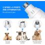 Pet Deluxe Dog Nail Grinder with LED Light, Professional Dog Nail Trimmer Clipper Low Noise 2 Speed Electric Rechargeable Painless Paws Grooming & Smoothing for Small Medium Large Dogs & Cats