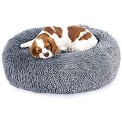 EMUST Round Dog Bed, Cat Beds for Indoor Cats, Fluffy Dog Bed, Anti-Slip Machine Washable-Ped Beds for Cats Small Medium Dogs, Multiple Sizes, Multiple Colors