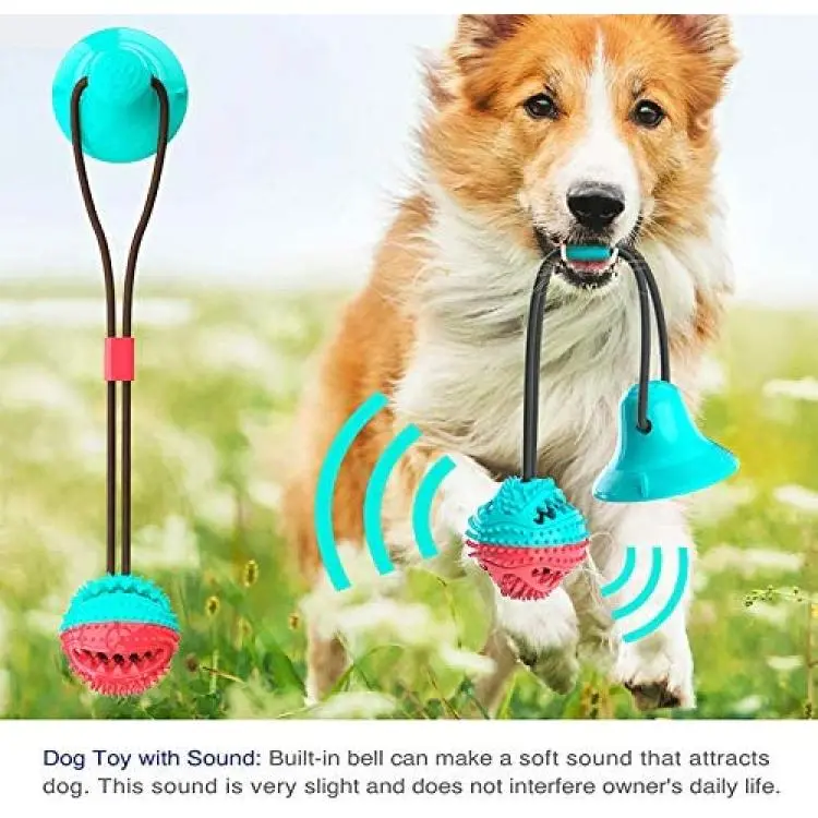 Dog Chew Toys, Dogs Training Treats Teething Rope Toys with Suction Cup for  Boredom, Indoor Interactive Toy for Puppy, Dog Puzzle Treat Food