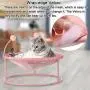 Cat Hammock, Cat Bed Dog Bed Pet Hammock Bed Pet Resting Seat Safety Cat Shelves -with Stand Detachable and Washable, Free-Standing Cat Sleeping Bed Breathability Easy Assembly Indoors Outdoors (Pink) Cat Hammock, Cat Bed Dog Bed Pet Hammock Bed Pet Resting Seat Safety Cat Shelves -with Stand Detachable and Washable, Free-Standing Cat Sleeping Bed Breathability Easy Assembly Indoors Outdoors (Pink)