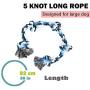NYDREAM Dog Rope Toy for Aggressive Chewers, Medium to Large Breed Dogs | Extra-Large Tug of War Toy : 3 Feet 5 Knots Durable Dog Training Toys for Large Dogs, Teeth Cleaning Upgrade Indestructible