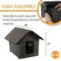K&H Pet Products Outdoor Kitty House Cat Shelter (Unheated) Olive 18 X 22 X 17 Inches