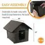 K&H PET PRODUCTS Outdoor Kitty House Cat Shelter (Unheated) Olive Green 18 X 22 X 17 Inches K&H PET PRODUCTS Outdoor Kitty House Cat Shelter (Unheated) Olive Green 18 X 22 X 17 Inches