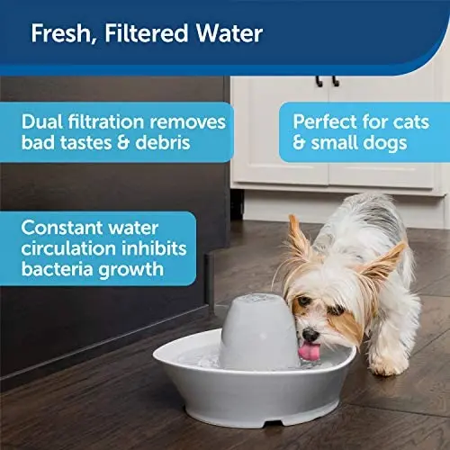 PetSafe Ceramic Pet Drinking Fountains, Creekside or Seascape Cat and