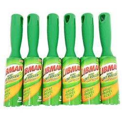 Libman Mini Lint Roller- 30 Sheets Per Roll (Pack of 6-180 Total Sheets) with Free Bonus Reusable Lint Roller