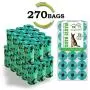 Portable Pooper Scooper with 270pcs Dog Poop Bags Refill, Expandable Dog Poop Scoop with Carabiner, Sanitary Pet Waste Cleaner, Dog Poop Scooper with Waste Bags in Dispenser