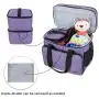 Teamoy Double Layer Dog Travel Bag with 2 Silicone Collapsible Bowls, 2 Food Carriers, 1 Water-Resistant Placemat, Pet Supplies Weekend Tote Organizer Teamoy Double Layer Dog Travel Bag with 2 Silicone Collapsible Bowls, 2 Food Carriers, 1 Water-Resistant Placemat, Pet Supplies Weekend Tote Organizer