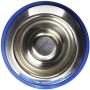 Indipets Heavy Duty Stainless Steel Slow Feed Dog Bowl - Medium 25oz - Silicon Bottom Ring Prevents Sliding and Tipping