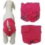 Vivi Bear Pack of 2 Dog cat Diapers Underwears Pants Velcro Design Female Dog cat Sanitary Pants Adjustable Cotton Physiological Pants Soft Comfortable for Dogs Cats 6 Colors 4 Colors at Random.M
