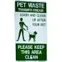 DOGIPOT 1010 Pet Station Includes Sign, Dispenser, Poly Receptacle , Litter Bag Rolls and Liner Trash Bags, Polyethylene, Forest Green (Sign board may vary)