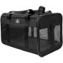 X-ZONE PET Airline Approved Soft-Sided Pet Travel Carrier for Dogs and Cats, Medium Cats Small Cats Carrier,Dog Carrier for Small Dogs, Portable Pet Travel Carrier,Black