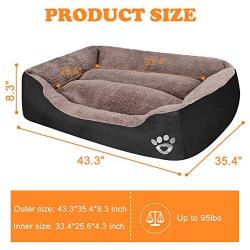 PUPPBUDD Pet Dog Bed for Medium Dogs(XXL-Large for Large Dogs),Dog Bed with Machine Washable Comfortable and Safety for Medium and Large Dogs Or Multiple
