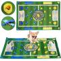 SlowTon Dog Snuffle Mat, Feeding Mat Puppy Nose Work Blanket Training Pad Pet Toy Slow Feeder Fun to Use Non Slip Activity Mat Encourage Natural Foraging Skill Stress Release (39.3” x 25.5”)
