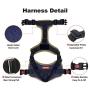MUDINPET Dog Harness No Pull, Dog Vest Harness for Large Medium Small Puppy Dogs, Adjustable Comfort Fit Easy Control Walking Pet Harness with Handle …