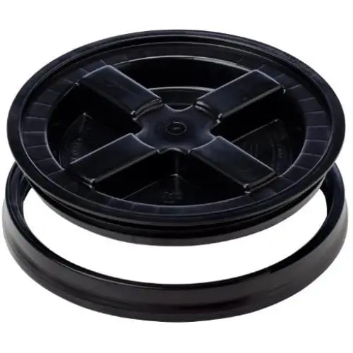 Gamma Seals Airtight & Leakproof Lid for 3.5 to 7 Gallon Buckets, Black (4123) Gamma Seals Airtight & Leakproof Lid for 3.5 to 7 Gallon Buckets, Black (4123)
