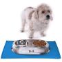 My Doggy Place Dog Cat Food Feeding Mat, Non Slip FDA Silicone, Size Large, Color Blue