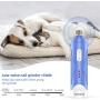 TAOCOCO Dog Nail Grinder, Build-in LED Light Rechargeable 3-Speeds Powerful Electric Pet Nail Trimmer, Low Noise Painless Dog Paw Trimmer Claw Care Grooming for S/M/L Dogs Cats with Clipper and File
