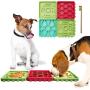 GAGILAND Combined Dog Slow Feeder Lick Mat with Suctions Dog Bathing Grooming Distraction Slow Feed Tray 4-in-1