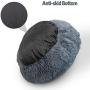 MARUNDA Dog Bed Cat Bed Calming Donut， Faux Fur Fluffy Cozy Pet Bed Self-Warming Donut Cuddler, Round Plush Dog Beds for Large Medium Small Dogs and Cats Indoor Sleeping Bed (24''/32''/39'').