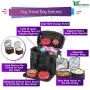 Bundaloo Dog Travel Bag Accessories Supplies Organizer 5-Piece Set with Shoulder Strap | 2 Lined Pet Food Containers, 2 Collapsible Feeding Bowls. Everyday Dogs Essentials Bundaloo Dog Travel Bag Accessories Supplies Organizer 5-Piece Set with Shoulder Strap | 2 Lined Pet Food Containers, 2 Collapsible Feeding Bowls. Everyday Dogs Essentials