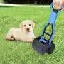 PPOGOO Non-Breakable Pet Pooper Scooper for Dogs and Cats High Strength Material and Durable Spring for Easy Grass and Gravel Pick Up for Kids Children