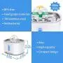 KutoraWorks Pet Water Fountain: 84oz/2.5L Cat Water Fountain Stainless Steel, Automatic Pet Fountain Water Bowl for Cats and Small Dogs KutoraWorks Pet Water Fountain: 84oz/2.5L Cat Water Fountain Stainless Steel, Automatic Pet Fountain Water Bowl for Cats and Small Dogs
