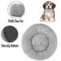 Toneed Soft Calming Donut Dog Cat Bed in Fluffy Fur, Puppy Sleeping Pet Bedding for Cozy Cuddler Kennel Bed