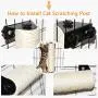 Petter Cat Scratching Post, Sisal Cat Scratcher Climber Wall Cat Scratching Post Cage Mounted Sisal Scratcher for Cats Space-Saving Scratch Post Petter Cat Scratching Post, Sisal Cat Scratcher Climber Wall Cat Scratching Post Cage Mounted Sisal Scratcher for Cats Space-Saving Scratch Post
