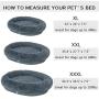 Utotol Donut Dog Bed, Self-Warming Faux Fur Calming Pet Bed Comfortable Round Cuddler Dog Bed for Small/Medium/Large Dogs and Cats Up 40-100 lbs