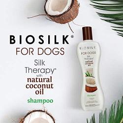 BioSilk for Dogs Silk Therapy Dog Shampoo with Organic Coconut Oil | Coconut Dog Shampoo, Sulfate and Paraben Free