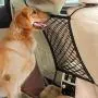 AUTOWN Car Dog Barrier, Dog Net for Car Between Seats, Pet Net Barrier Front Seat, Car Mesh Barrier Back Seat, Universal Stretchy Car Seat Storage Mesh Net
