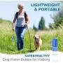 ROYOROYI Portable Dog Water Bottle with 15oz Capacity Travel Pet Drinking Bottle with Leak Proof Design Outdoor Puppy Water Bowl Dispenser for Walking Traveling Hiking, BPA Free ROYOROYI Portable Dog Water Bottle with 15oz Capacity Travel Pet Drinking Bottle with Leak Proof Design Outdoor Puppy Water Bowl Dispenser for Walking Traveling Hiking, BPA Free