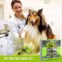 Self Cleaning Pet Comb Set For Hair Removal And Carding, Hair Removal Beauty Tools For Dogs, Cats and Pets - Gently Remove Long and Loose Underlay, Mats and tangled hair, Green