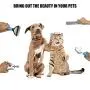 Pet Grooming Tool Dematting Comb Grooming Hedding Pet Brush Butter Comb Nail Clipper Set for Cats & Dogs