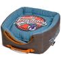 touchdog Convertible and Reversible Vintage Printed Squared 2-in-1 Collapsible Dog House Bed