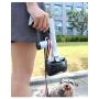 Dog Pooper Scooper with Replaceable Bags/Dispenser Pooper Bags/No Touch/Light Weight to Carry Out/Convenient of Dogs/Durable and Non-Breakable (Blue)… (Pink)