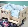 Pet Bed Indoor Wooden Dog/Cat House Bed, Pine Wood Pet Cot with Stair Steps for Dog Easy Climbing to Bed Home for Cats Y Pet Bed Indoor Wooden Dog/Cat House Bed, Pine Wood Pet Cot with Stair Steps for Dog Easy Climbing to Bed Home for Cats Y