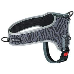 Muttitude No-Pull Training Dog Harness - Front Clip Dog Harness – Brown, Red, Orange, and Black Dog Harness for Dogs 10 to 55 Lbs