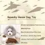 Pet Mallard Duck Dog Toy for Aggressive Chewers Dog, Wild Goose Puzzle Training Toys, Dog Chew Toys with Squeakers for Boredom, Cute Soft Pet Toy for Small Medium Dogs（Brown）