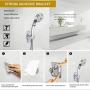 Pet Shower Set, Pet Bath Faucet Spray Dog Shower for for Washing Pets, Bathing Child and Cleaning Tub Hand Shower Spray Faucet Attachment with Hose (Chrome)