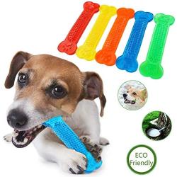 CHZHENG 5 Pcs Dog Chew Toy, Pet Molar Tooth Cleaner Brushing Stick Puppy Dental Care Trainging Bone Stick for Small Medium Dogs