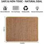 KEMULUS Cat Scratcher Mat Anti Slip Natural Sisal Cat Scratching Mats Horizontal Cat Floor Scratching Pad Rug Doorway Cat Sisal Mat Sleeping Carpet Protecting Furniture and Sofas