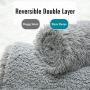 Pacapet Fluffy Dog Blanket, Soft Reversible Sherpa Throw Blanket for Pets, Puppy, Warm Shaggy Cat Fleece Blanket for Couch/Bed/Sofa Protection, Washable & Lightweight