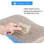 Karaseno Cat Scratch Pad, Cat Scratcher Cardboard, Cat Scratching Pad, Unique Double Texture Surface Durable Design, Wave Curved Shape, Reversible, with 100% Organic Catnip