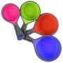 Fosinz Pets Collapsible KlipScoop Food Scoop Measuring Cups for Pets Puppy Dog Cats with a Collapsile Bowl